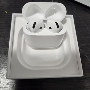 White Wireless Earbuds with Charging Case